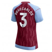 Camiseta Aston Villa Diego Carlos #3 Primera Equipación Replica 2023-24 para mujer mangas cortas